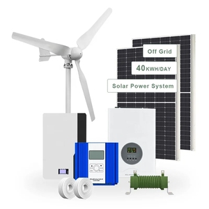 ระบบพลังงานไฮบริด EU 5KW กังหันลมผลิตไฟฟ้าและแผงโซลาร์เซลล์สำหรับใช้ในบ้าน ระบบพลังงานลมและพลังงานแสงอาทิตย์ที่มีประสิทธิภาพ - Product Image 2