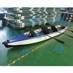 Magazzino 2 persona di fabbrica su misura da pesca canoa barca a remi pedale del Punto di Goccia Kayak Gonfiabile con scarico <span class=keywords><strong>hol</strong></span> - Product Image 2