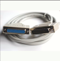 Kabel Ekstensi Printer Paralel DB25 Kabel Data 25-Pin Male-To-Female 15/3/5 Meter Buatan China