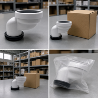 Nouvel adaptateur de déplacement de toilettes de style chinois, sortie d'eau verticale, tuyau en PP épaissi, installation murale réglable