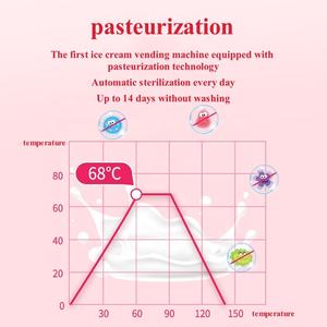Máquina de helados baratos sorbete comercial 380 V máquina expendedora de helados suaves de nieve <span class=keywords><strong>casera</strong></span> 3 gustos combinados - Product Image 6