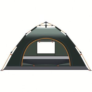 Tente de camping familiale ultralégère, portable, 1-2 personnes, automatique, imperméable, pour 3-4 personnes, pour l'extérieur - Product Image 2