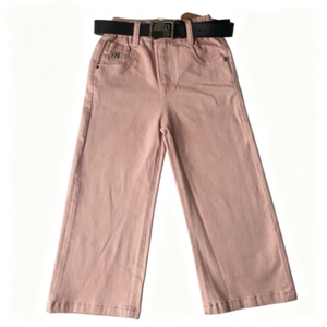 Pantalones estampados de pierna ancha informales a la moda para niñas pequeñas, pantalones largos de nailon/algodón, pantalones suaves y cómodos que combinan con todo, ropa escolar - Product Image 2