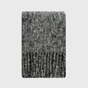 Écharpe châle en laine mélange 82% Duncan, style coréen d'hiver, épaisse, moelleuse, à longues franges, unie, coupe-vent, cache-cou pour femme, usage quotidien - Product Image 6