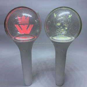 사용자 정의 로고 색상 변경 Led 아크릴 빛나는 공 라이트 스틱 콘서트 글로우 스틱 Led 파티 스틱 - Product Image 1