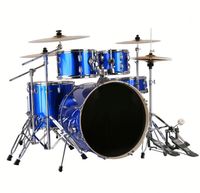 Bulk Wholesale Cheap Price Acoustic 5 Drum Set, Custom Logo Professional Percussion Drum Instrument Durable