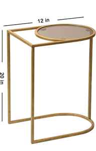 Table d'appoint ronde en verre trempé de luxe Mobilier de maison personnalisé pour table à café ou à thé moderne - Product Image 4