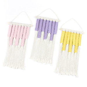 Kit de tissage DIY fait main, style bohème transfrontalier, <span class=keywords><strong>tapisserie</strong></span> tressée colorée, décoration murale créative pour la maison, fibre de polyester - Product Image 6