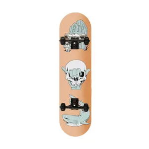 7 Ply Oem Custom Patinetas 4 Wiel Compleet Skateboard Deck Art Werk Skate Board Compleet Voor Extreme Sport En outdoor