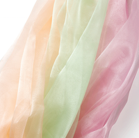Nouvelle vente chaude de rideaux transparents en organza turc avec garniture en dentelle pour chambre à coucher et vêtements