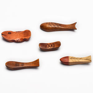 Ensemble <span class=keywords><strong>de</strong></span> repose-baguettes en bois personnalisé, plusieurs styles, sculpté à la main, accessoire <span class=keywords><strong>de</strong></span> table en bois naturel, support pour baguettes - Product Image 5