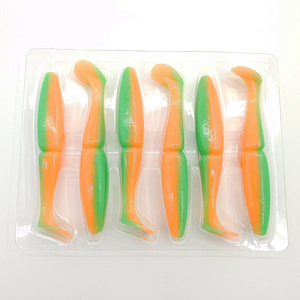 ORJD leurres d'alose de conception professionnelle Easy Shiner 4in 5in jig leurre appât de pêche appât nageur leurres en plastique souple ver - Product Image 2