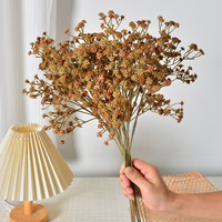 Bunga Babys-Breath Buatan (Plastik) Berbatang Panjang Warna Musim Gugur - Grosir Dekorasi Pernikahan, Dekorasi Rumah, Rangkaian Bunga