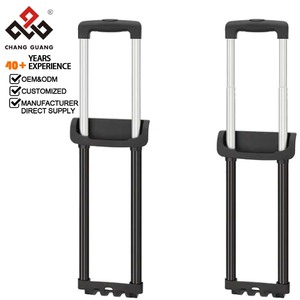 Poignées de valise rétractables en alliage d'aluminium robustes, larges, pièces détachées pour bagages à main, poignée télescopique pour valise, petite - Product Image 1