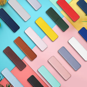 Soporte Magnético Plegable para Teléfono, Mini Soporte con Adhesivo Trasero de Cuero PU, 17 Colores, Agarre Anticaídas para Todos los Teléfonos Inteligentes - Product Image 4