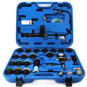 Auto Koelsysteem <span class=keywords><strong>Tester</strong></span> Drukmeter En Aluminium Verbinding 14 Sets Watertank Lekdetector - Product Image 1