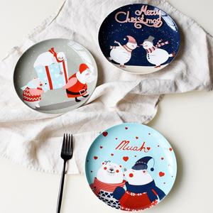 Vajilla de cerámica de estilo nórdico de 8 pulgadas, plato de carne occidental, <span class=keywords><strong>Dim</strong></span> <span class=keywords><strong>Sum</strong></span> - Product Image 2