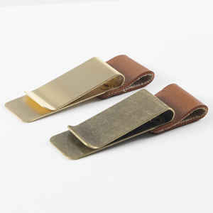 Pinces à billets en métal directes d'usine pinces Logo support de gravure <span class=keywords><strong>pince</strong></span> à billets en laiton pinces à stylo de bureau d'affaires - Product Image 4