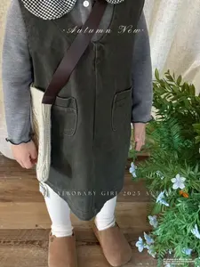 Serie di alta qualità in bianco e nero autunno nuovo abito in tinta unita alla moda a <span class=keywords><strong>uncinetto</strong></span> - Product Image 5