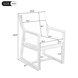 Set di Sedie da Esterno, Arredamento Moderno per Patio, Struttura in Legno con Cuscini Beige per Giardino e Cortile - Product Image 2