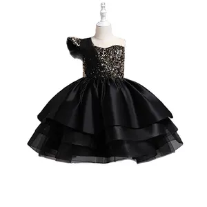 Nouvelle dentelle fête d'anniversaire mariage fleurs princesse bébé robes de bal enfants vêtements 10 ans robe filles robes 2-12