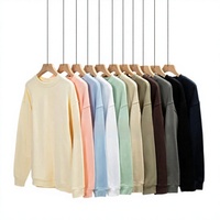 Pull-over oversize pour homme 350G en coton composite à manches longues et épaules tombantes – Collection Printemps