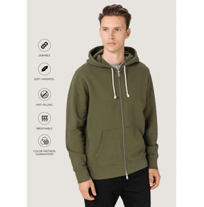 Full Zipper Hoodies 300 GSM Premium Soft Warm Comfortable Durable Stylish Casual Wear <b>Perfect</b> For Men Women Outdoor Travel - Product Image 3