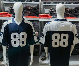جودة عالية مخيط ملابس كرة القدم الأمريكية #4 بريسكوت #88 الحمل #11 بارسونز #21 إليوت التطريز قميص كرة القدم الأمريكية - Product Image 5