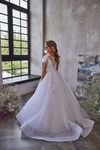 <span class=keywords><strong>Vestido</strong></span> <span class=keywords><strong>de</strong></span> fiesta <span class=keywords><strong>de</strong></span> flores para niñas, longitud hasta el suelo, <span class=keywords><strong>blanco</strong></span>, <span class=keywords><strong>de</strong></span> comunión - Product Image 5