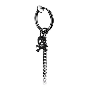 Boucles <span class=keywords><strong>d</strong></span>'oreilles vintage en chaîne pour femmes, bijoux à clip en acier inoxydable, vente en gros - Product Image 5