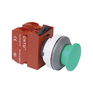 CNTD C3PNM3 Type interrupteur à bouton-poussoir lumineux 10A 380V sélecteur rotatif auto-réinitialisation verrouillage momentané 22mm 16A 250VAC