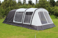 Tente familiale gonflable de luxe haut de gamme, grande, imperméable, portable, double couche, installation rapide, deux chambres et un salon