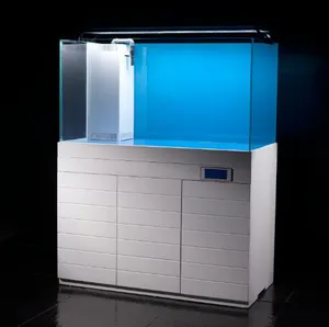 Crovd Professionele Aquarium Gebogen Glazen Aquarium Met Kast