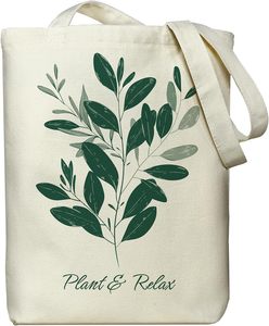 Sac fourre-tout en toile pour femmes avec longue poignée, poche zippée, sac de shopping et de voyage durable - Product Image 1
