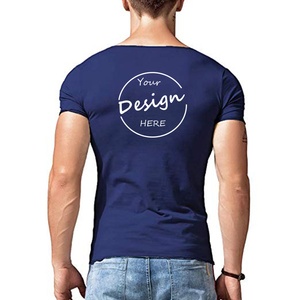JL0329B maglietta estiva in cotone di alta qualità da <span class=keywords><strong>uomo</strong></span> T-Shirt con scollo a v di Design in tinta unita Casual <span class=keywords><strong>abbigliamento</strong></span> <span class=keywords><strong>classico</strong></span> da <span class=keywords><strong>uomo</strong></span> Top Tee Shirt da <span class=keywords><strong>uomo</strong></span> - Product Image 3
