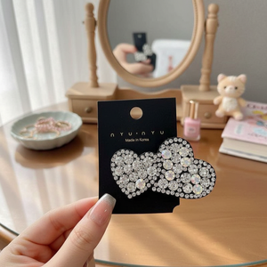 Vendita calda Trending di moda clip a scatto in metallo Vintage per bambini ragazze con fiocco con stella di perline decorazione per capelli 5cm accessori per cartoni animati all'ingrosso - Product Image 3