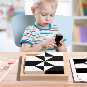 Juguete de Rompecabezas de Bloques de Madera para Niños, Juego de Lógica Espacial Montessori, Juego de Ingenio, Madera de Haya, Juego Educativo de Aprendizaje, Regalo - Product Image 2