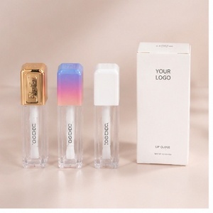 Gloss à lèvres végétalien longue tenue en gros pour filles, effet naturel, marque privée, style INS, lettrage en relief dégradé - Product Image 5