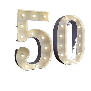 Светодиодные буквы и цифры 4 фута с пультом ДУ и таймером обратного отсчета для свадеб, такси, дома, автомобиля, офиса, торговых центров и использования в компаниях - Product Image 1