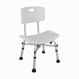 Shower Chair Aluminum Alloy <b>Foldable</b> Non Slip <b>Bath</b> Seat For Elderly And Pregnant Women Bathroom Stool With Backrest - Product Image 3