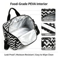 Sac isotherme personnalisé pour 6 canettes de bière, en tissu laminé 600D, avec motif lettres, imperméable et portable