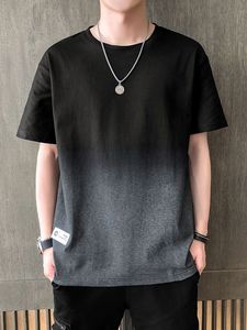 T-shirt da <span class=keywords><strong>uomo</strong></span> a maniche corte Stock 2023 estiva nuova <span class=keywords><strong>di</strong></span> <span class=keywords><strong>tendenza</strong></span> <span class=keywords><strong>di</strong></span> marca t-shirt in cotone a mezza manica in seta <span class=keywords><strong>di</strong></span> ghiaccio <span class=keywords><strong>abbigliamento</strong></span> <span class=keywords><strong>uomo</strong></span> - Product Image 3