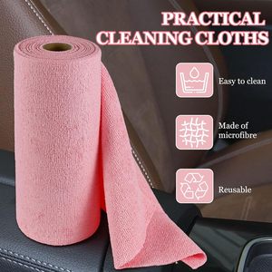 Rouleau de chiffons de nettoyage en microfibre réutilisables, serviettes lavables pour voiture, maison, séchage de la vaisselle, cuisine - Usages multiples - Product Image 3