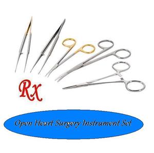 Juego de Instrumentos para Cirugía de Corazón Abierto, Manual y Fuente de Alimentación, Acero Inoxidable y Abrazadera Metálica, Instrumentos Quirúrgicos Básicos - Product Image 1