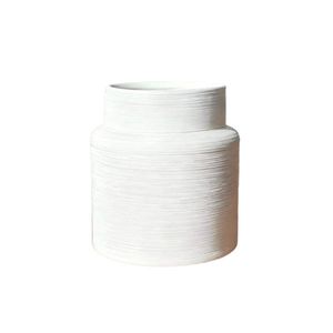 Vase en céramique Xi Peptide blanc gris, lot de 2, pour la décoration de la maison et l'arrangement floral - Product Image 5
