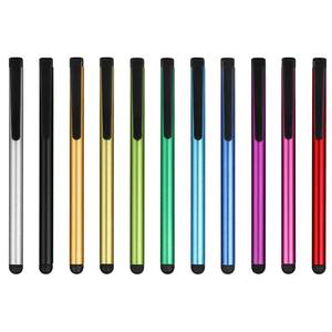 100 pcs/<span class=keywords><strong>lot</strong></span> stylet d'écran tactile capacitif pour IPhone IPad IPod tactile costume pour autre téléphone intelligent tablette métal stylet crayon - Product Image 3