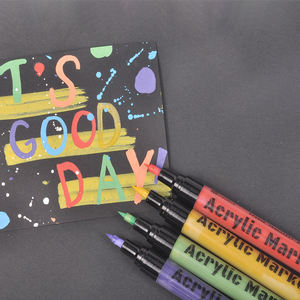 Anpassbares Pinselspitzen-Acrylmarker-Set mit 30 Farben für Kunst und Kreativität zum Malen und Zeichnen - Product Image 5