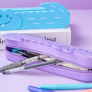 Estuche de Silicona para Lápices con Logotipo Personalizado al por Mayor, de Grado Alimenticio, No Tóxico, de Gran Capacidad, para Uso Escolar y de Oficina - Product Image 2