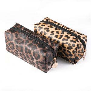 Leopard Print Dumpling <b>Makeup</b> Bag 3Pcs Set Large Capacity Portable Multi Functional Women Cosmetic <b>Storage</b> Pouch - Product Image 1