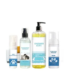 Vente chaude shampooing de bain enzymatique pour animaux de compagnie contrôle des acariens pour animaux de compagnie lavage du corps shampooing traité déodorant vaporisateur